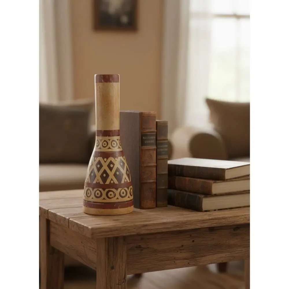 Pier 1 Imports Colombian Vase Tribal Print Bohemian Style